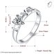 Wholesale Romantic Silver Ring from China Letter LOVE heart White CZ Banquet Holiday Party wedding jewelry TGSPR227 1 small
