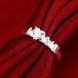 Wholesale Romantic Silver Ring from China Letter LOVE heart White CZ Banquet Holiday Party wedding jewelry TGSPR227 4 small