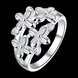 Wholesale Fashion silver plated rings from China Vintage Flower Ring for Women Wedding party jewelry  TGSPR235 0 small