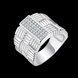Wholesale NEW European and American style fashion Creative wide ring Zircon Rings wedding rings gothic rings for women TGSPR286 0 small