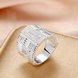 Wholesale NEW European and American style fashion Creative wide ring Zircon Rings wedding rings gothic rings for women TGSPR286 3 small