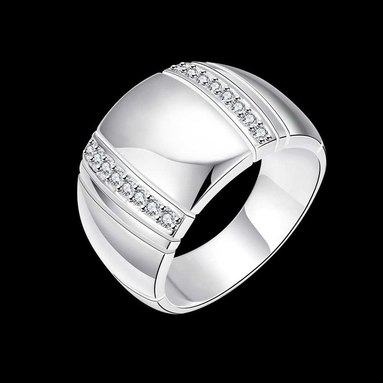 Wholesale Hot sale cheap NEW European and American style fashion Creative wide ring Zircon Rings wedding rings gothic rings for women TGSPR291 3
