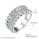 Wholesale European Fashion Woman Girl Party Wedding Gift AAA Zircon Silver Ring TGSPR372 1 small