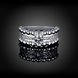 Wholesale European Fashion Woman Girl Party Wedding Gift AAA Zircon Silver Ring TGSPR372 2 small