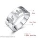 Wholesale Fashion classic silver plated rings Engrave Queen Crown Rings Wedding Jewelry Drop shipping TGSPR374 1 small