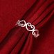 Wholesale Hot selling Romantic Heart to Heart Ring Simple Design For Women Making Wedding Jewelry Authentic Rings TGSPR391 3 small
