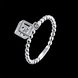Wholesale Fashion wholesale jewelry Charm Cubic Zirconia Crystal Inside Hollow Square Pendant Rings For Women Girls Wedding Jewelry TGSPR413 0 small