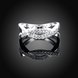 Wholesale New Arrival Elegant Silver plated rings Special Beautiful Winding Shinning Rhinestone Fine Rings for Girls/Women TGSPR422 2 small