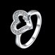 Wholesale New Design Fashion silver plated Heart Shape Classic Love Ring 5A Zircon Finger Rings For Women Engagement Jewelry TGSPR429 0 small