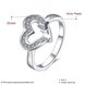Wholesale New Design Fashion silver plated Heart Shape Classic Love Ring 5A Zircon Finger Rings For Women Engagement Jewelry TGSPR429 1 small
