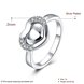 Wholesale New Design Fashion silver plated Heart Shape Classic Love Ring 5A Zircon Finger Rings For Women Engagement Jewelry  TGSPR432 1 small