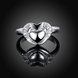Wholesale New Design Fashion silver plated Heart Shape Classic Love Ring 5A Zircon Finger Rings For Women Engagement Jewelry  TGSPR432 2 small