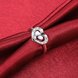 Wholesale New Design Fashion silver plated Heart Shape Classic Love Ring 5A Zircon Finger Rings For Women Engagement Jewelry  TGSPR432 3 small