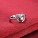 Wholesale New Design Fashion silver plated Heart Shape Classic Love Ring 5A Zircon Finger Rings For Women Engagement Jewelry  TGSPR432 4 small