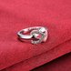 Wholesale New Fashion Design double Heart  Shape Classic Love Ring 5A Zircon Finger Rings For Women Engagement Jewelry TGSPR434 4 small