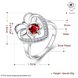 Wholesale Fashion Classic Heart Shape with Inlaid Red Zircon Ring for Women Wedding Party Cocktail Jewelry TGSPR159 4 small