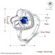 Wholesale rings from China for Lady Promotion Romantic heart Shiny blue Zircon Banquet Holiday Party Christmas wedding jewelry TGSPR163 4 small