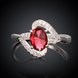 Wholesale rings from China for Lady Promotion Romantic Shiny red Zircon Banquet Holiday Party Christmas wedding jewelry TGSPR191 1 small