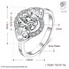 Wholesale rings from China for Lady Promotion Romantic oval Shiny white Zircon Banquet Holiday Party Christmas wedding jewelry TGSPR210 4 small