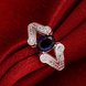 Wholesale rings from China for Lady Romantic oval Shiny blue Zircon ring Banquet Holiday Party Christmas wedding jewelry TGSPR249 1 small