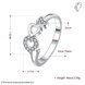 Wholesale Cheap Simple Heart in heart Ring For Women Cute Rings Romantic Birthday Gift For Girlfriend Fashion white Zircon Stone Jewelry TGSPR322 1 small