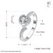 Wholesale Fashion wholesale rings Luxury Love Heart Ring white Zircon Drop shipping Jewelry Saint Valentine's Day Girlfriend Gifts TGSPR356 1 small
