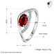 Wholesale Fashion Women's Rings With Oval Cut AAA red Olive Zircon Ring banquet Wedding Gifts TGSPR359 0 small