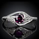 Wholesale Fashion Women's Rings With Oval Cut AAA purple Zircon Ring banquet Wedding and valentine's Gifts  TGSPR392 0 small