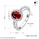Wholesale Hot selling Women's Rings With Oval Cut AAA red Zircon Ring banquet Wedding Gifts TGSPR430 2 small