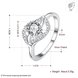 Wholesale Fashion Women's Rings With leaf shap inlay Oval Cut 5A white Zircon Ring banquet Wedding valentine's Gifts  TGSPR442 3 small