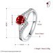Wholesale Fashion Female Ring from China Jewelry Red Round Circle Zircon Rings for Women Girl Jewelry Girlfriend Birthday Gift TGSPR443 1 small