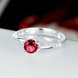 Wholesale Fashion Female Ring from China Jewelry Red Round Circle Zircon Rings for Women Girl Jewelry Girlfriend Birthday Gift TGSPR443 3 small