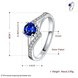 Wholesale Fashion Female Ring from China Jewelry blue Round Circle Zircon Rings for Women Girl Jewelry Girlfriend Birthday Gift TGSPR445 0 small