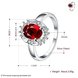 Wholesale Hot selling Female Ring from China Jewelry Red Round Circle Zircon Rings for Women Girl Jewelry Girlfriend Birthday Gift TGSPR458 4 small
