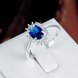 Wholesale Fashion Female Ring from China Jewelry blue Round Circle Zircon Rings for Women Girl Jewelry Girlfriend Birthday Gift TGSPR459 1 small