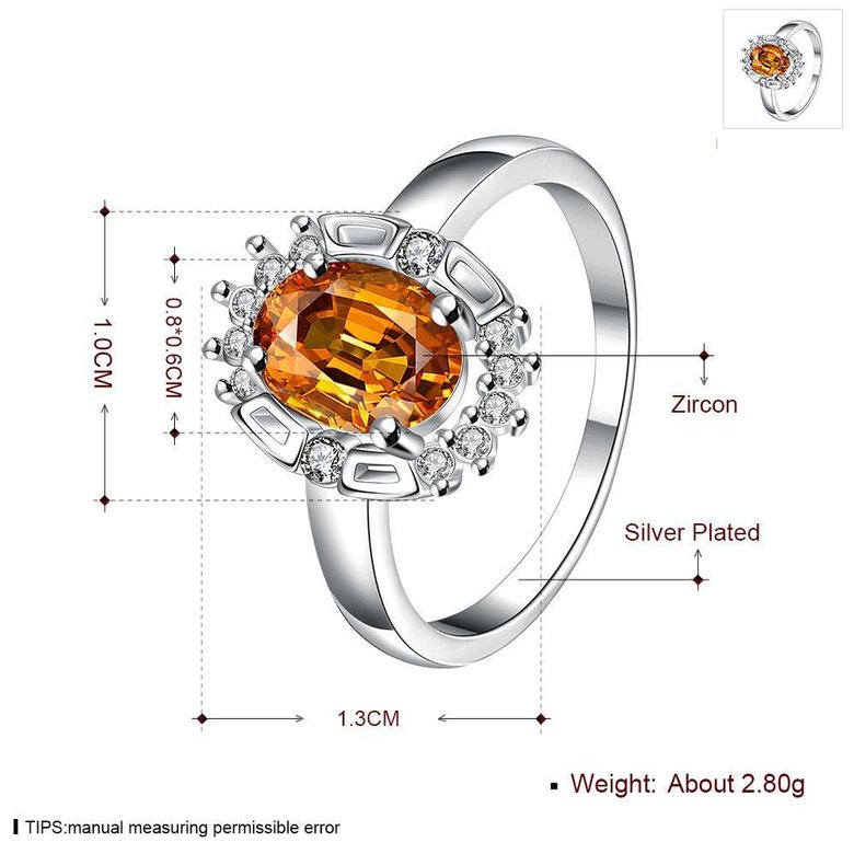 Wholesale Multicolor Women's Rings With Oval Gemstone Topaz Stones 925 Sterling Silver Jewelry Ring Wedding Party Christmas Gift TGSPR012 1