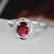 Wholesale Fashion Female Ring from China Jewelry Red Round Circle Zircon Rings for Women Girl Jewelry Girlfriend Birthday Gift TGSPR465 2 small