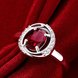 Wholesale Fashion Female Ring from China Jewelry Red Round Circle Zircon Rings for Women Girl Jewelry Girlfriend Birthday Gift TGSPR465 3 small