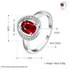 Wholesale Fashion Female Ring from China Jewelry Red Round Circle Zircon Rings for Women Girl Jewelry Girlfriend Birthday Gift TGSPR465 4 small