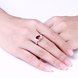 Wholesale Multicolor Women's Rings Elegant Silver Plant Red Glass Ring Jewelry Ring Wedding Party Christmas Gift TGSPR002 4 small