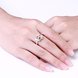 Wholesale Classic Fashion Female Ring from China Jewelry champagne oval Zircon Rings for Women Girl Jewelry Girlfriend Birthday Gift  TGSPR483 4 small
