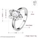 Wholesale Romantic Classical Female AAA Crystal white Zircon Stone Ring Silver color Finger Ring Promise Engagement Rings for Women TGSPR518 0 small
