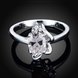Wholesale Romantic Classical Female AAA Crystal white Zircon Stone Ring Silver color Finger Ring Promise Engagement Rings for Women TGSPR518 1 small