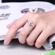 Wholesale Romantic Classical Female AAA Crystal white Zircon Stone Ring Silver color Finger Ring Promise Engagement Rings for Women TGSPR518 4 small