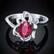 Wholesale Romantic Classical Female AAA Crystal red Zircon Stone Ring Silver color Finger Ring Promise Engagement Rings for Women TGSPR524 1 small