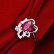 Wholesale Romantic Classical Female AAA Crystal red Zircon Stone Ring Silver color Finger Ring Promise Engagement Rings for Women TGSPR524 2 small