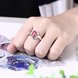 Wholesale jewelry from China Romantic Classical red Zircon Ring Silver Finger jewelry party Promise Engagement Rings for Women TGSPR577 2 small