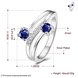 Wholesale jewelry from China Romantic Classical blue Zircon Ring Silver Finger jewelry party Engagement Rings for Women TGSPR593 1 small