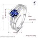 Wholesale jewelry from China Romantic Classical blue Zircon Ring Silver Finger jewelry party Promise Engagement Rings for Women TGSPR598 0 small
