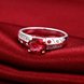 Wholesale Fashion jewelry from China Romantic Classical red Zircon Silver color Finger jewelry Promise Engagement party Rings for Women TGSPR620 2 small